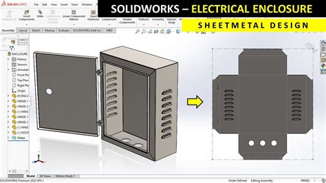 sheet metal box design solidworks|zinc plated steel solidworks material.